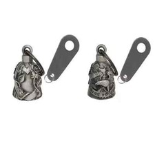 Combo OF Hearth & Live To Ride Eagle Bell W/ Hanger Biker Motorcycle Accessories