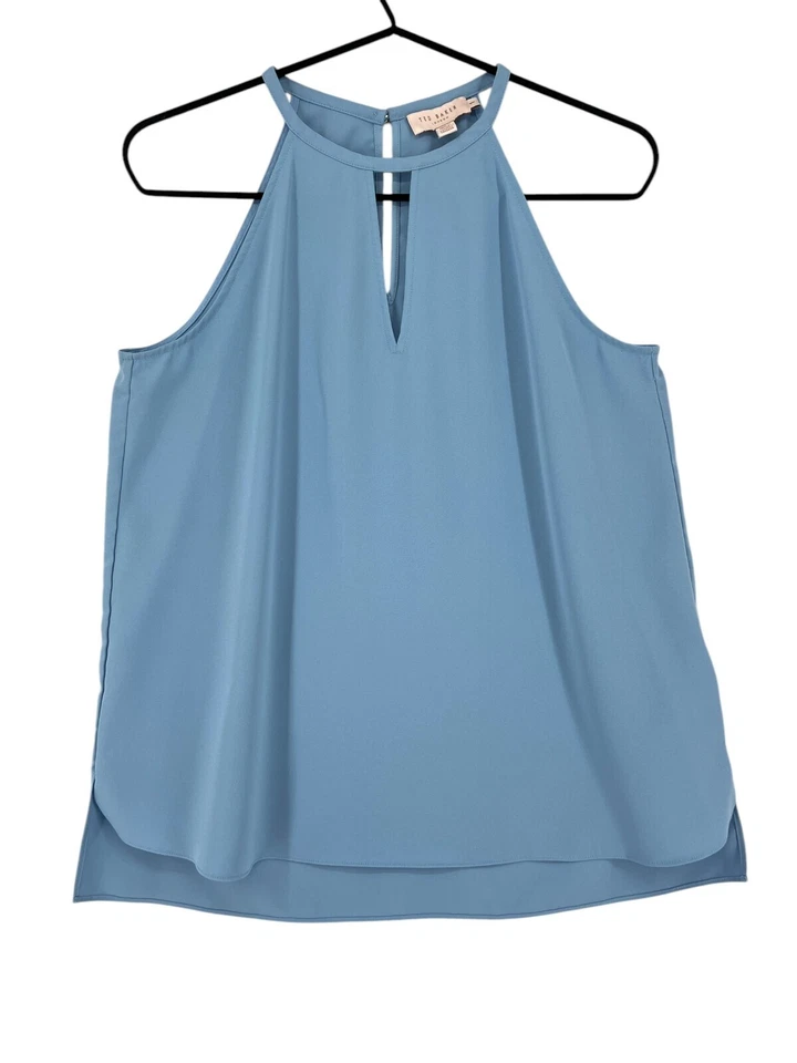 TED BAKER London Dippa Ärmelloses Top Shirt Lässig Formal Größe 1 - XS - Bild 1 von 4