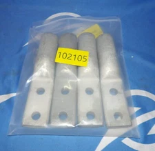 Lot of 4 NOS Burndy Lug YA36A3 Compression Crimp 2 Two Hole AL9CU Lugs