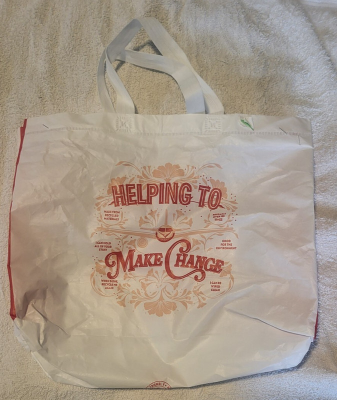 ECO FRIENDLY REUSABLE DUTY FREE BAG - HELPING TO MAKE CHANGE