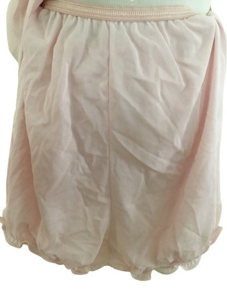 Pink Nylon Chiffon Vintage baby dolls pajamas bloomer… Gem