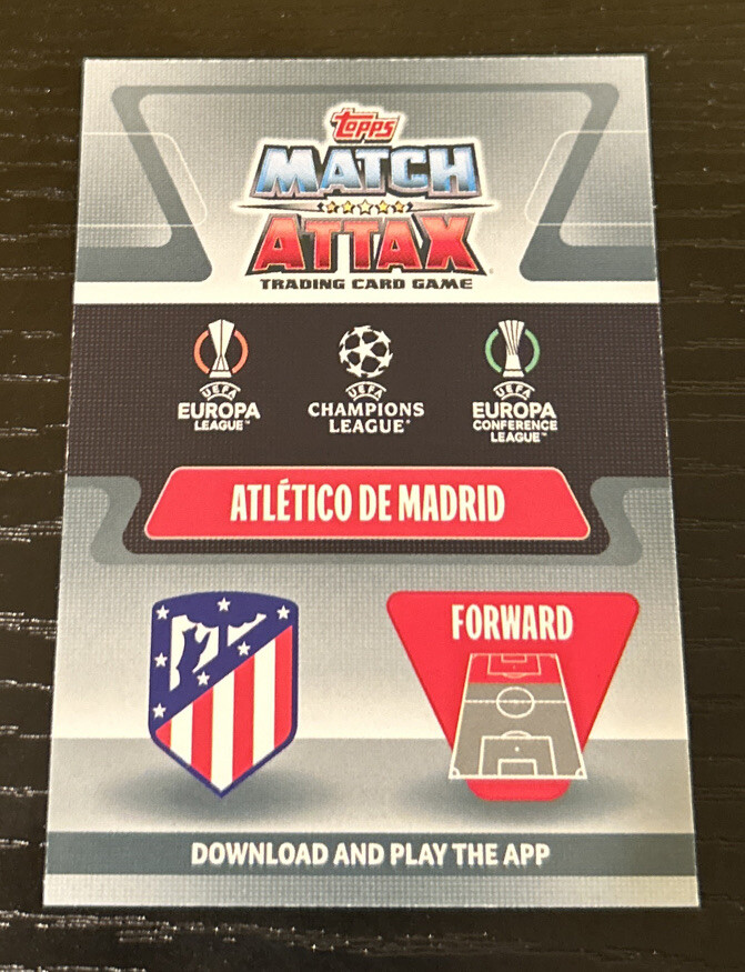 2021 Topps Match Attax Joao Felix Limited Edition Gold Foil