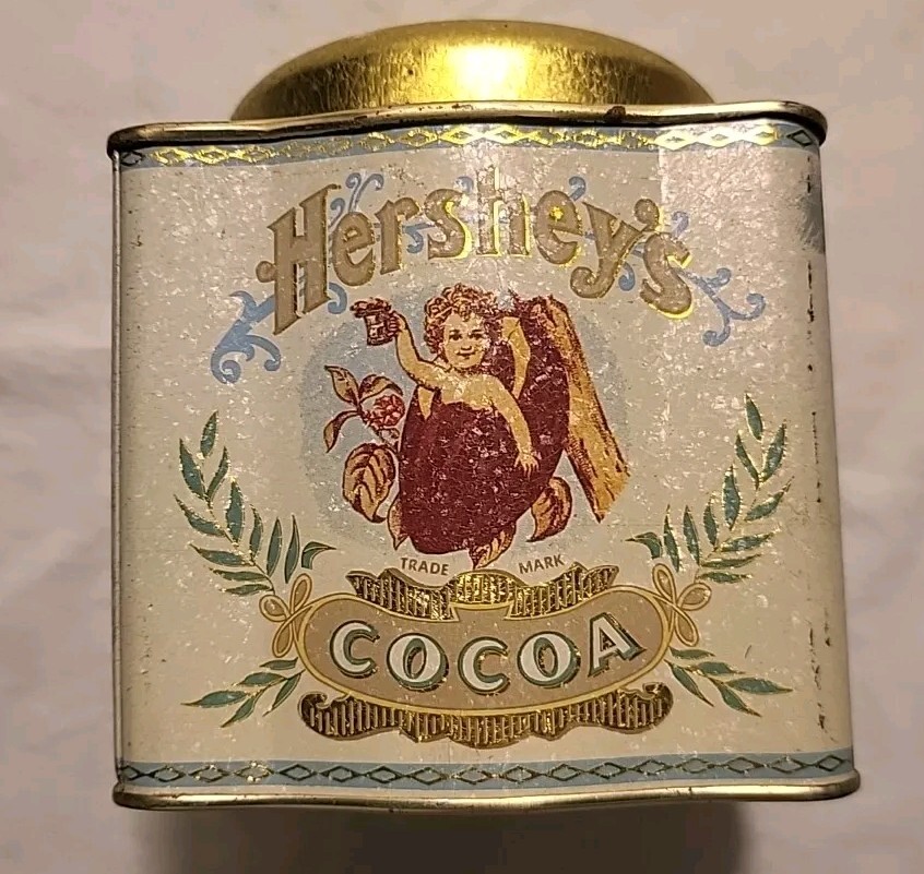 Vintage Hershey's Chocolate Cocoa Powder Metal Collectors Tin