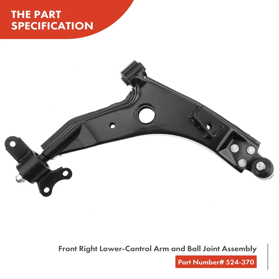 1x Brazo de control inferior delantero derecho con conjunto de rótula para Chevy Epica Suzuki Verona Foto 3 de 4