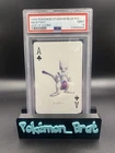 1998 POKEMON STADIUM BLUE PLAYING CARDS MEWTWO ACE OF CLUBS PSA 9 MINT