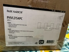 Park Harbor PHVL2154PC Aventura 26" Wide 4-Light Bathroom Fixture, Chrome