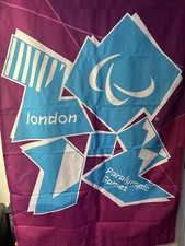 LONDON Paralympics Olympics 2012 Flag Sign Banner 2.2m*80cm Olympic Memorabilia