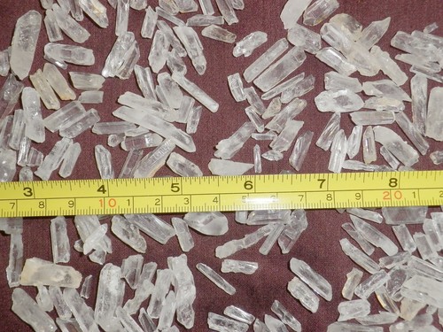Clear Quartz Crystal non-terminated 0.1 to 1.8 g Tiny Size Pieces 120 Gram Lot - Picture 2 of 7