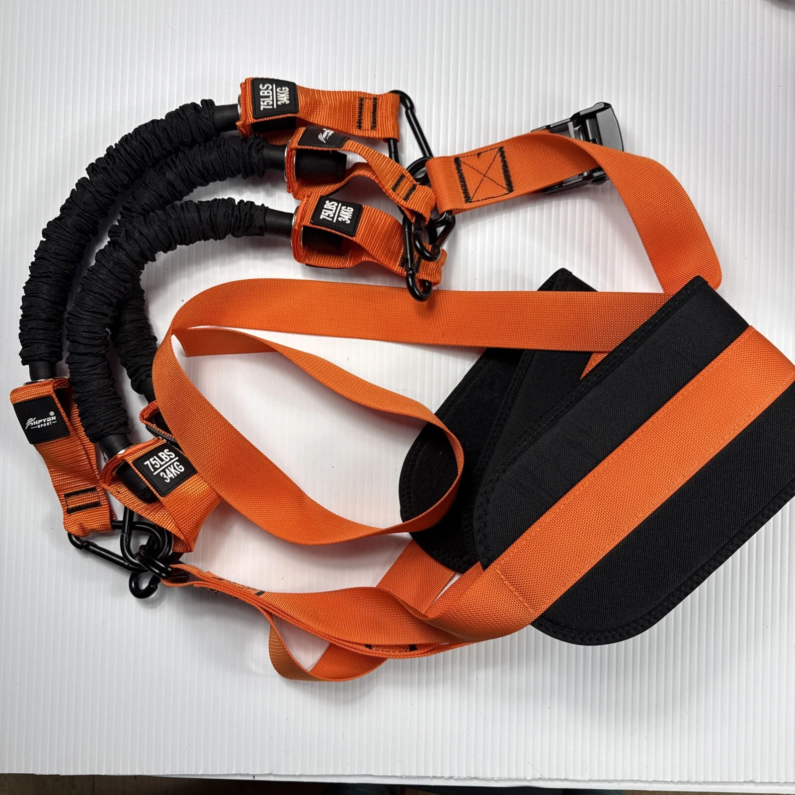 Hpygn Sport Resistance Bands Cuffs Fitness Sports Gym Exercise 75 Lbs