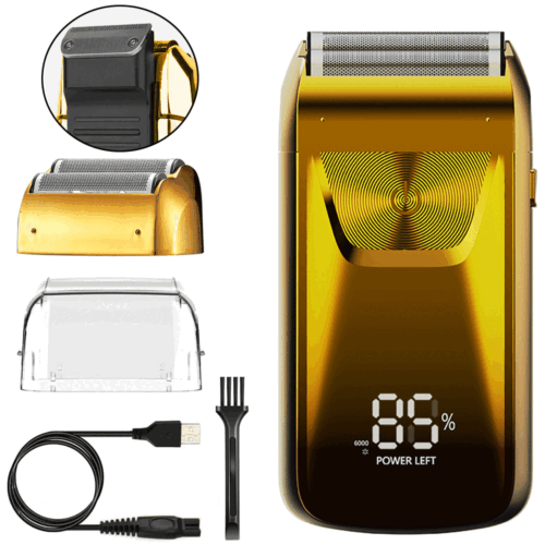 Powerful Electric Shaver Razor Men's USB Rechargeable Beard Trimmer Clipper Kit - Picture 13 of 26