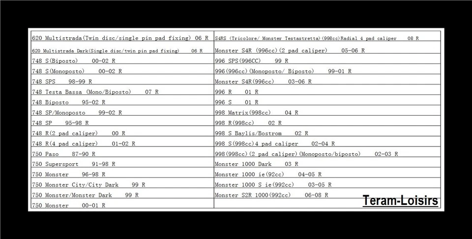 Pastillas de freno traseras nuevas para BIMOTA DB6/R (1078CC) 2008 2009 Foto 4 de 4