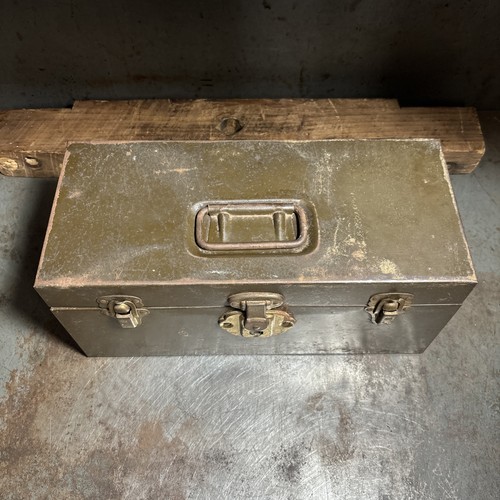 Vintage Kennedy Metall Werkzeugkoffer mit Ablage für Werkstätten und Werkzeuge - Bild 2 von 15