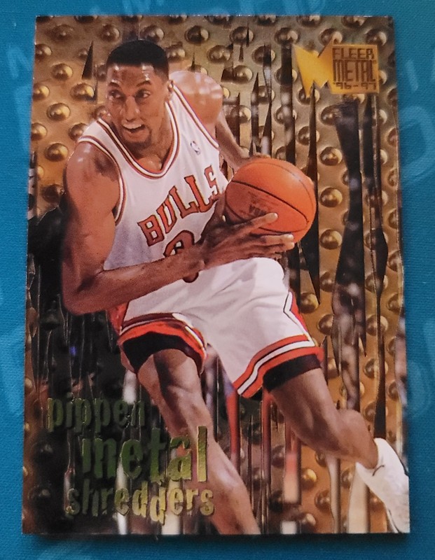 1996-97 Fleer Metal - Metal Shredders Scottie Pippen #145