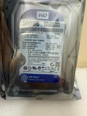 New Western Digital BLUE WD5000AAKX 500GB 7200RPM 6Gb/s 3.5'' SATA Hard Drive