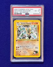 PSA 6 Giovanni's Machamp Holo #6 1st Edition Gym Challenge 2000 Pokemon on eBay