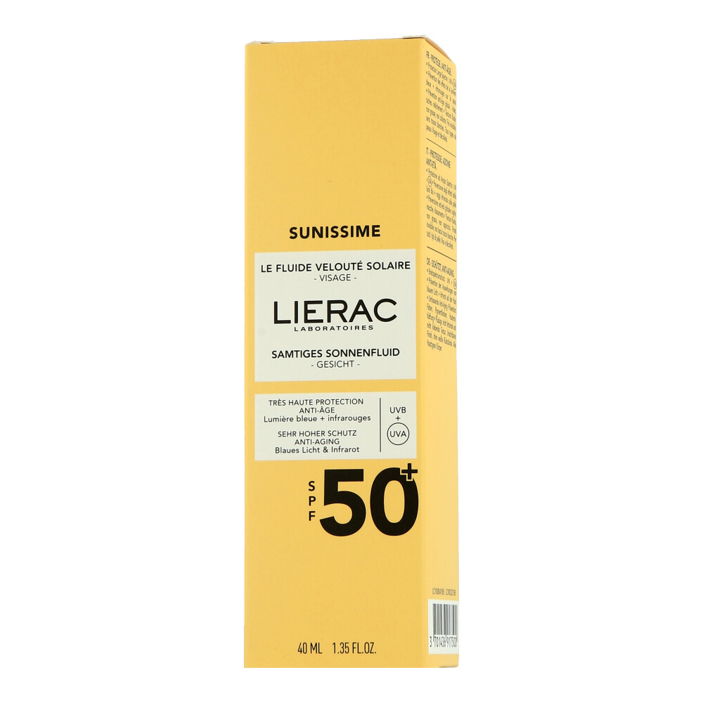 LIERAC Sunissime - Увлажняющий крем для лица с солнцезащитным эффектом SPF 50 40 мл 6990₽