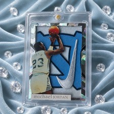 Diamond Threads Lab Michael Jordan Patch Card 1/1 UNC Chicago Bulls Rookie. rookie card picture