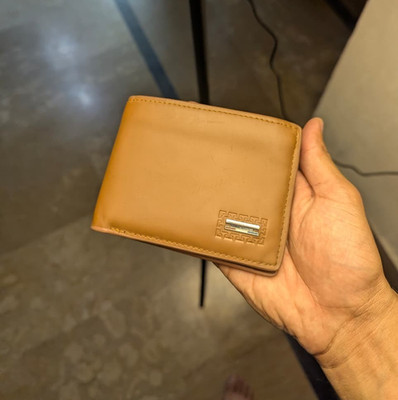 Handmade  Men's Genuine Leather Bifold Wallet 2 Center Flap - brown