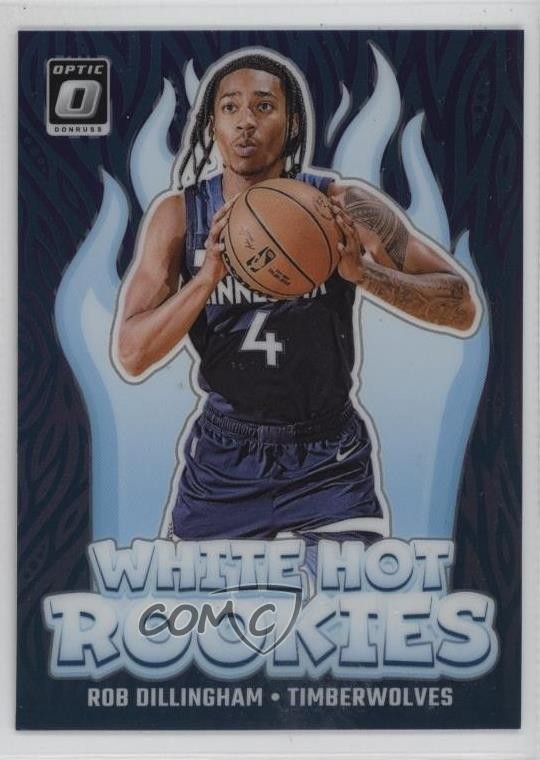 2024 Panini Donruss Optic White Hot Rookies Purple Prizm Rob Dillingham #8 10ps
