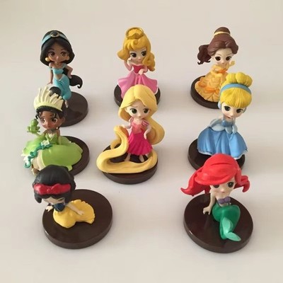 Disney Princess PVC Figure Set 8pcs 5 8cm Ariel Rapunzel Cinderella Tiana