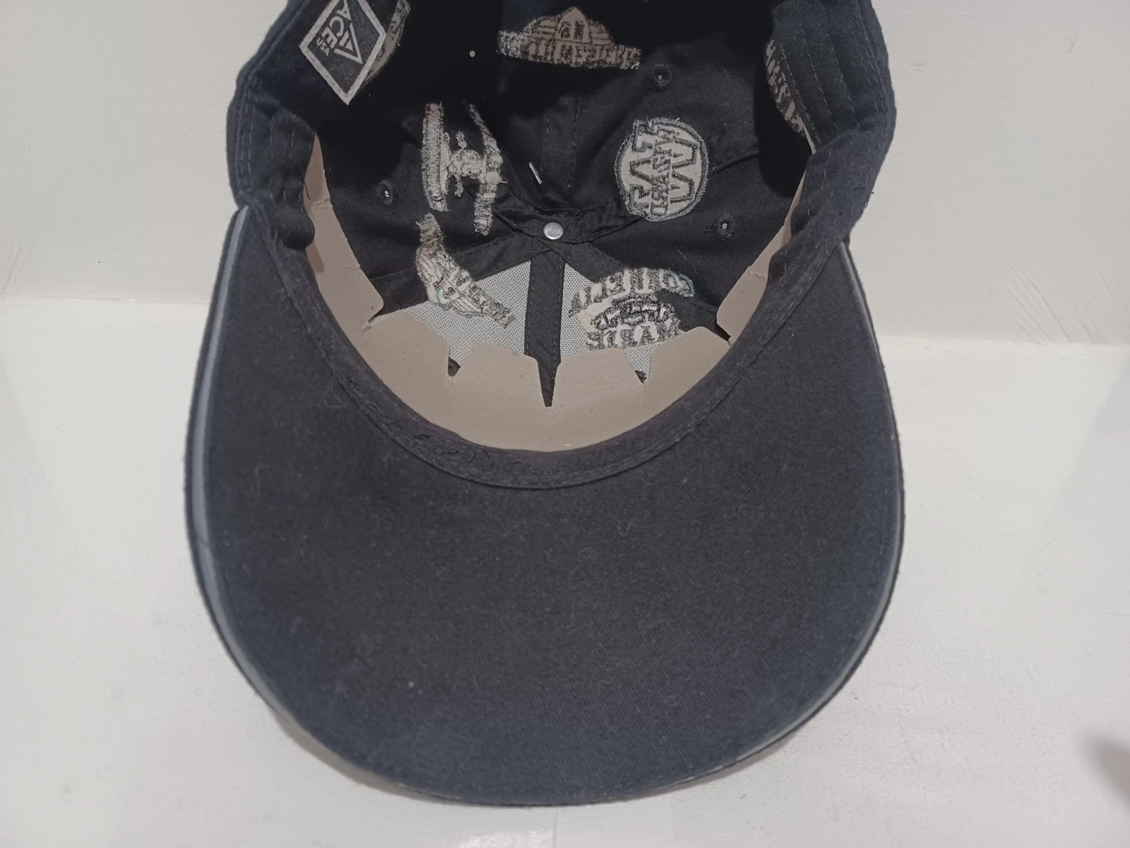 Vintage Y2K 2009 Deadliest Catch Time Bandit Ghost Crab AOP Self Fastening Hat