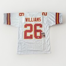 Damien Williams Kansas City Chiefs White Jersey - JSA Cert - JB4