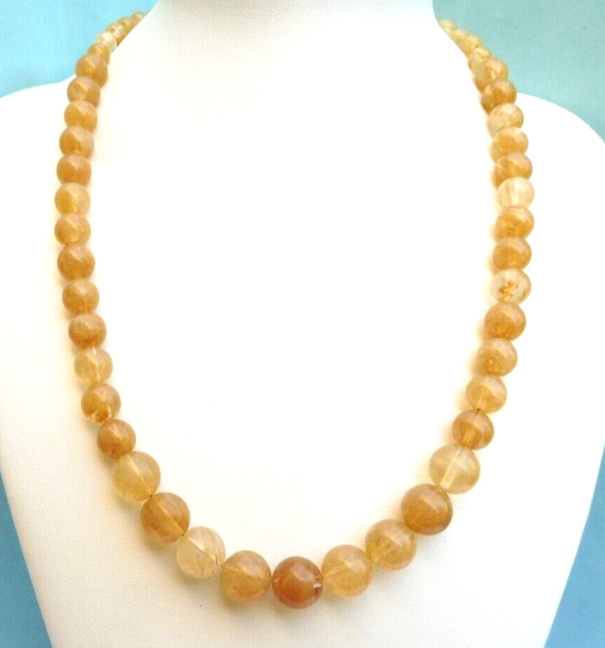 Collier rutile or 190 cts avec chaîne en argent massif réglable pour femme élégante