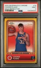 2024 Topps Chrome McDonald's All American Basketball Gold Refractor Cooper Flagg #78 PSA 10