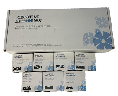 New Creative Memories Original Border Maker System & 8 Cartridges Total