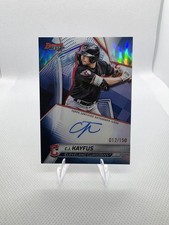 2025 Bowman's Best - Best of 2025 Autographs C.J. Kayfus #B25-CK Blue Refractor