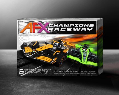AFX 22122 Champions Raceway Mega G HO Slot Car Race Set for sale