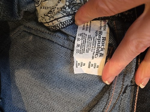 Rock & Republic Kasandra Bootcut Jeans rosa R und Nähte Größe 27 - Bild 12 von 16