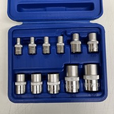 Cornwell - E4 -e20 11pc Combination Drive Torx Shallow Socket Set 11pc