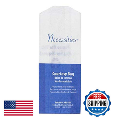 Hospeco Nec-500 Necessities Feminine Hygiene Courtesy Disposal Bag Pack Of 500