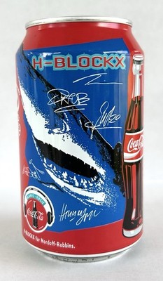 Vintage Coca-Cola Can Shark H-Blockx Limited Edition Collectible German Soda Can