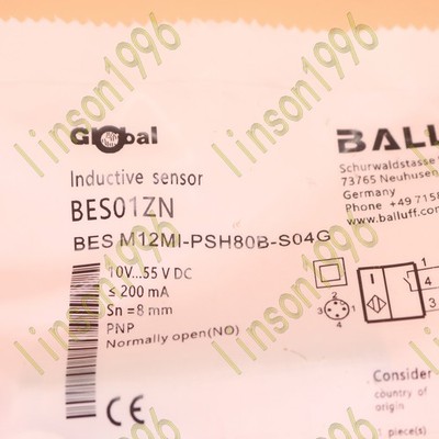 1PC NEW BALLUFF Proximity switch BES M12MI-PSH80B-S04G Quality assurance