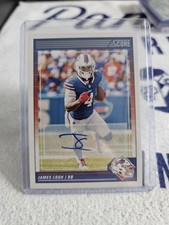 2024 Panini Score Signatures James Cook #29 Auto Bills