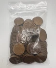 100 Lincoln Wheat Small Cents Bulk Lot Mixed Dates Circulated Bronze Coins