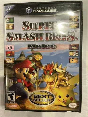 Super Smash Bros Melee Nintendo GameCube - TESTED Complete CIB w Manual