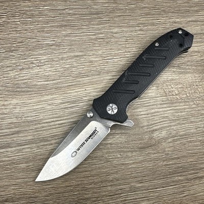 With Armour Shooter Ball Bearing Pivot Pocket Knife 440C G10 WA-032BK 7.60'' Open