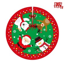 Christmas Tree Skirts Cartoon Santa Claus Elk Snowman Xmas Wreath Tree Skirt