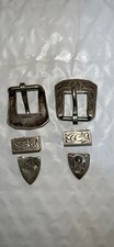 Sterling Silver 1/2  3 Piece Buckle Sets