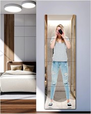 Unbreakable Full Length Mirror for Wall Mounted, over the Door Mirror, Full Body