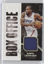 2020-21 Panini Noir Box Office Memorabilia 46/99 Kawhi Leonard #BOM-KWL nd3