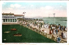 1916, Esplanade & Arcade, ASBURY PARK, New Jersey Postcard