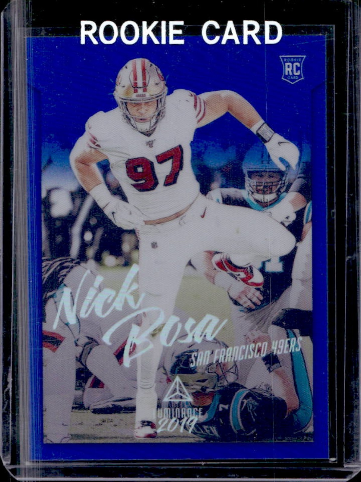 2019 Chronicles Nick Bosa Luminance Update Rookies RC Blue #/75 49ers