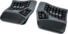 KINESIS Advantage360 Split Ergonomic Keyboard with palm pads. model: KB360-GBR
