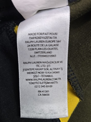 Polo Ralph Lauren pantaloni uomo XXL colorblock polo RL67 pony pantaloni della tuta tempo libero - Foto 13 di 24