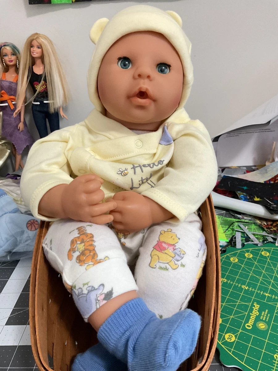 Poupée Baby Annabell Zapf Creation 43 Cm, Vintage 2002, Yeux Bleus, Corps En Chiffon Et Vinyle