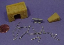 O/On3/On30 1/48 BLACKSMITH HEARTH & TOOLS SET WISEMAN MODEL SERVICES O206